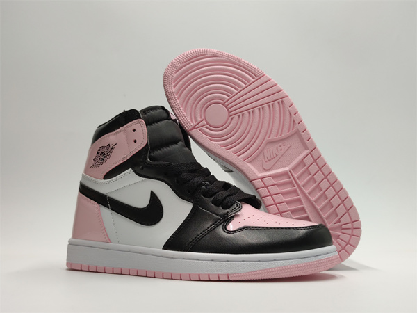 Women's Running Weapon Air Jordan 1 Pink/Black Shoes 0128 Women's Running Weapon Air Jordan 1 Pink/Black Shoes 0128